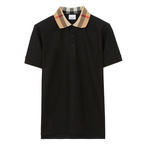 black burberry polo mens|burberry polo shirt men price.